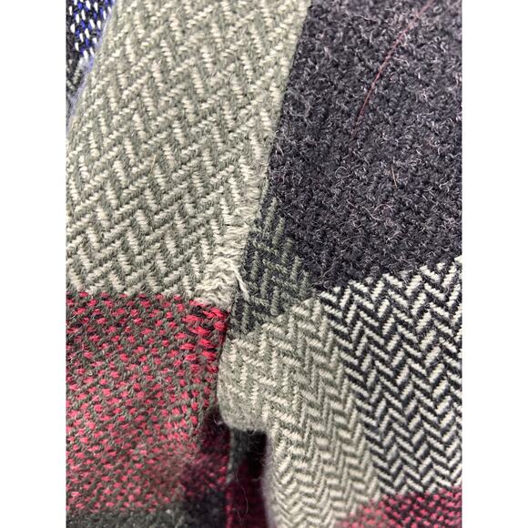 Volcom Wool Blend Plaid Peacoat Jacket  Size XS  DAMAGE - Picture 10 of 10